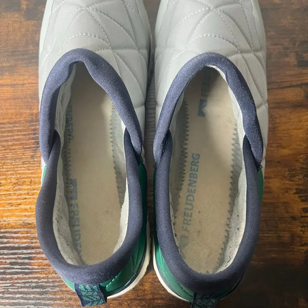L.L.‎ Bean Ultralight PrimaLoft Slip-Ons Green Grey Men's 12 Medium *No Insert*